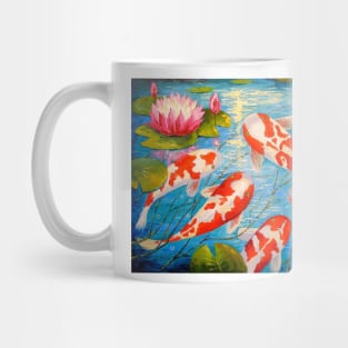 Koi fish in the pond Mug